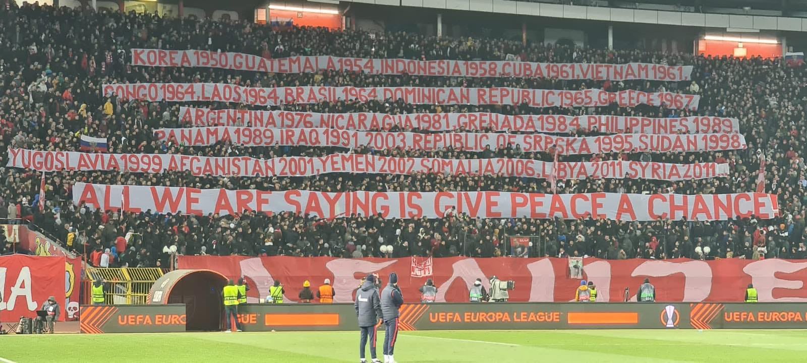 Ultras Europe on X: Delije today (Red Star Belgrade - Radnicki